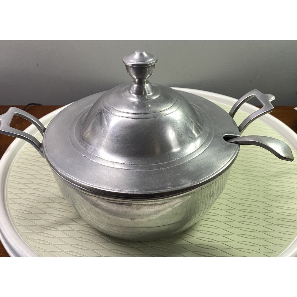 Vintage Wilton Armetale Ralph Wilton‎ Pewter Soup Tureen/Lid&Ladle USA EUC